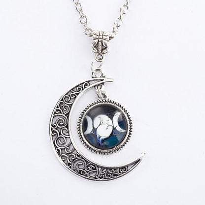 Triple Moon Goddess Pendant