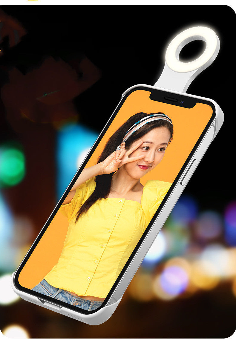 High Quality iPhone Case w. Selfie Light