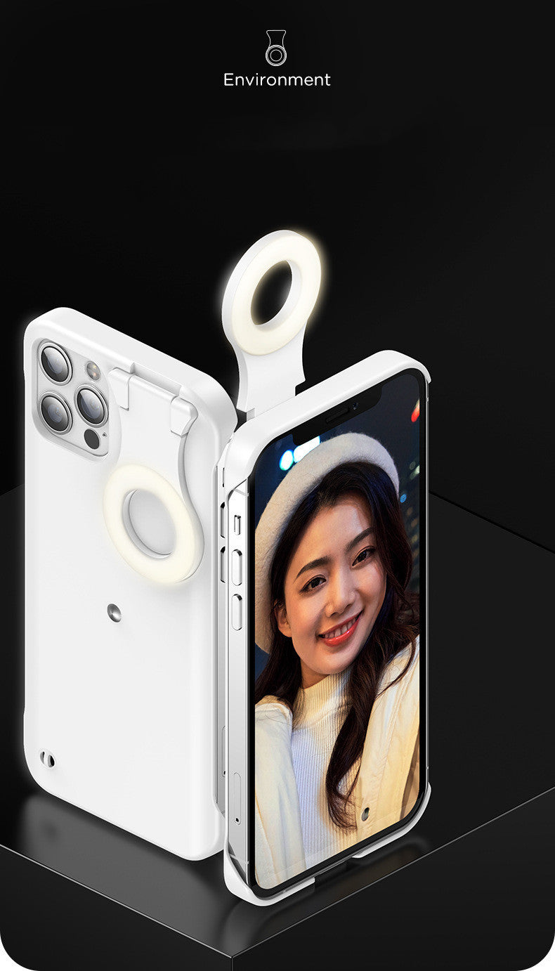 High Quality iPhone Case w. Selfie Light