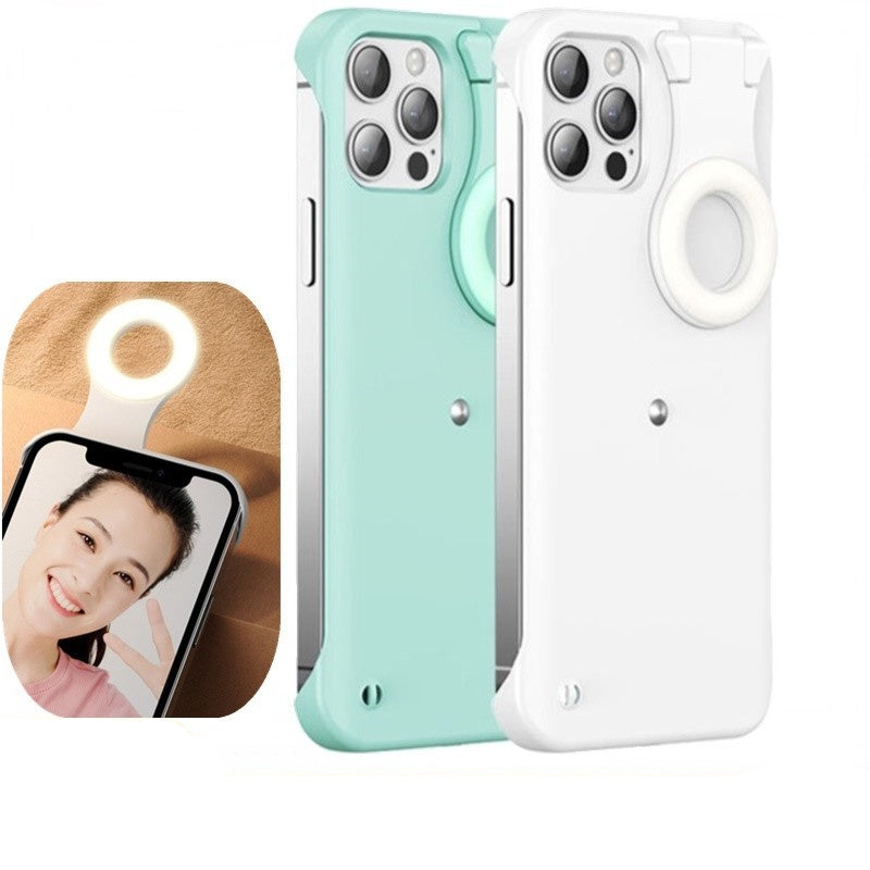 High Quality iPhone Case w. Selfie Light