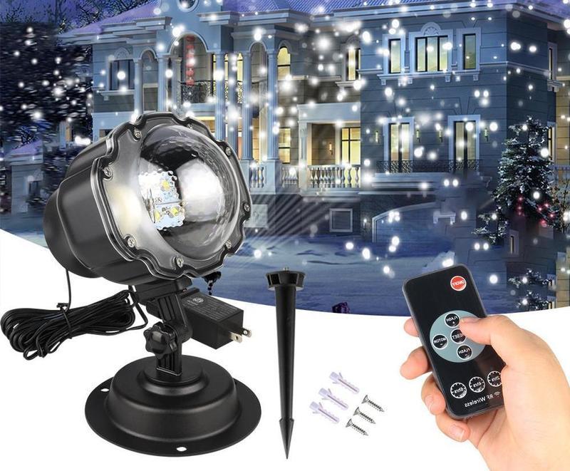 LED Christmas Lamp - Snow Projection