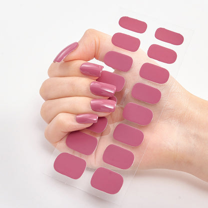 Nailart Sticker Pure Solid Color Self Adhesive Nail Sticker Nail Stickers