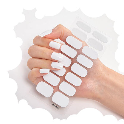 Nailart Sticker Pure Solid Color Self Adhesive Nail Sticker Nail Stickers