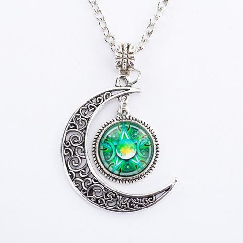 Triple Moon Goddess Pendant